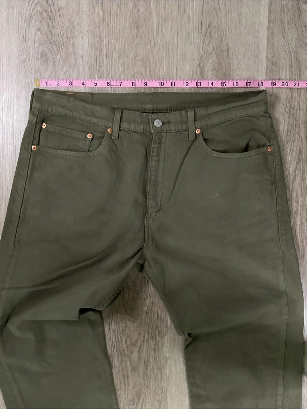 Levi's 505 Olive Green Utility Pants (Tailored) 36x34